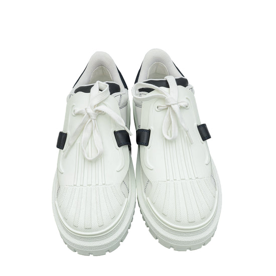 Christian Dior Bicolor ID Rubber And Calfskin Sneaker 40