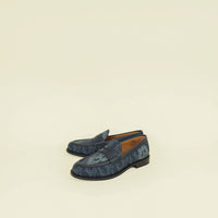 Christian Dior Navy x Denim Tears - Peace Sign Granville Loafer 40