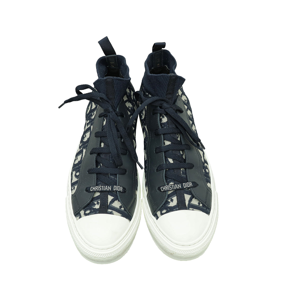 Christian Dior Navy Blue Oblique WALK'N'DIOR Sneaker 41