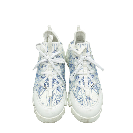 Christian Dior D- Connect Reve Dinfini Print Technical Sneakers 42