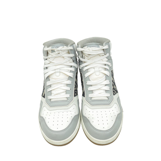 Christian Dior Bicolor B27 Oblique Galaxy Ankle Sneaker 43