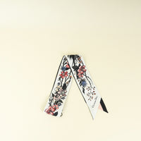 Christian Dior Multicolor D-Floral Mitzah Silk Twilly