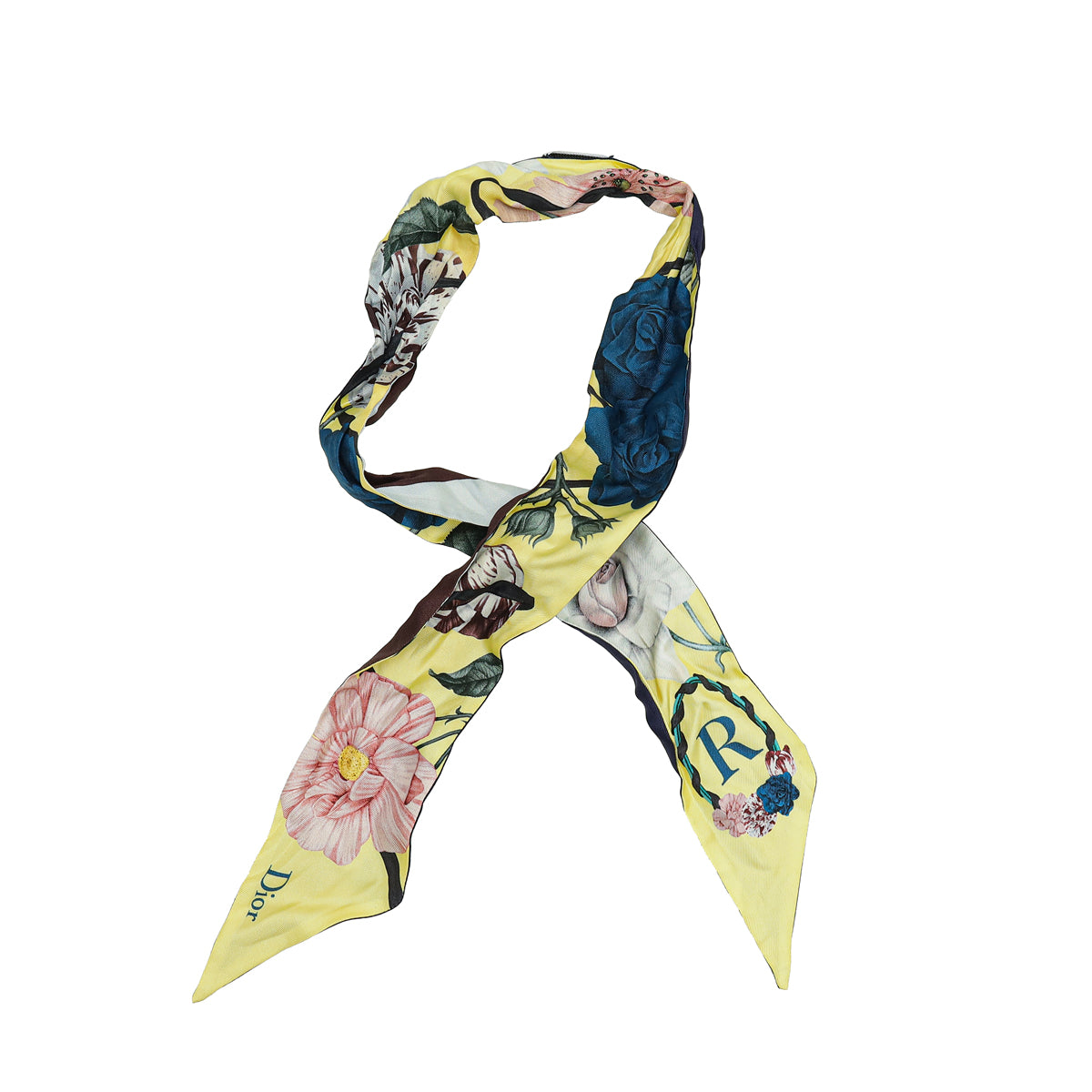 Christian Dior Multicolor Silk ABCDior "R" Mitzah Scarf-Christian Dior-THE CLOSET