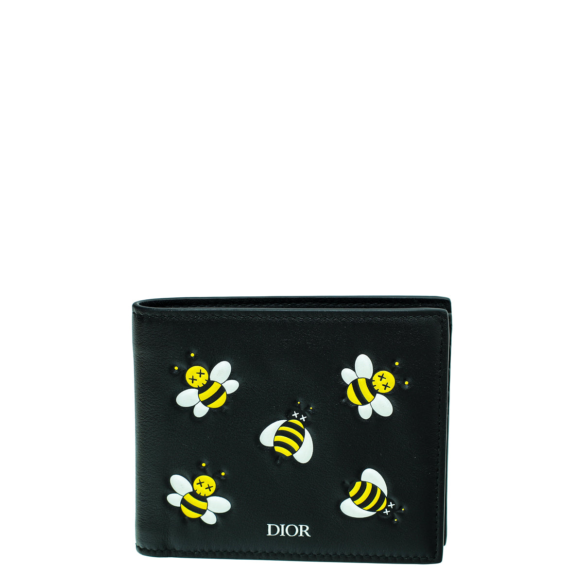 Yellow Bees Dior Card Holder Bee Calfskin Dior X Kaws Black Card