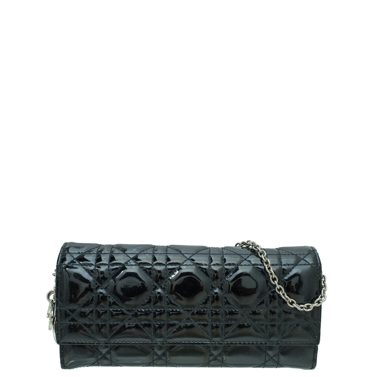 Christian Dior Black Lady Dior Chain Wallet-Christian Dior-THE CLOSET