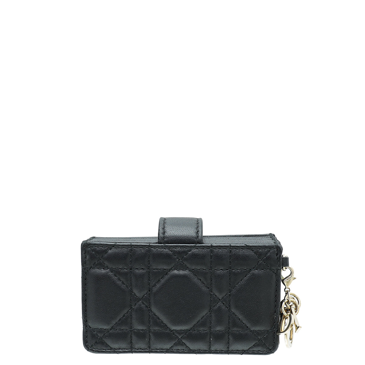 Christian Dior Black Lady Dior 5 Gusset Card Holder-Christian Dior-THE CLOSET