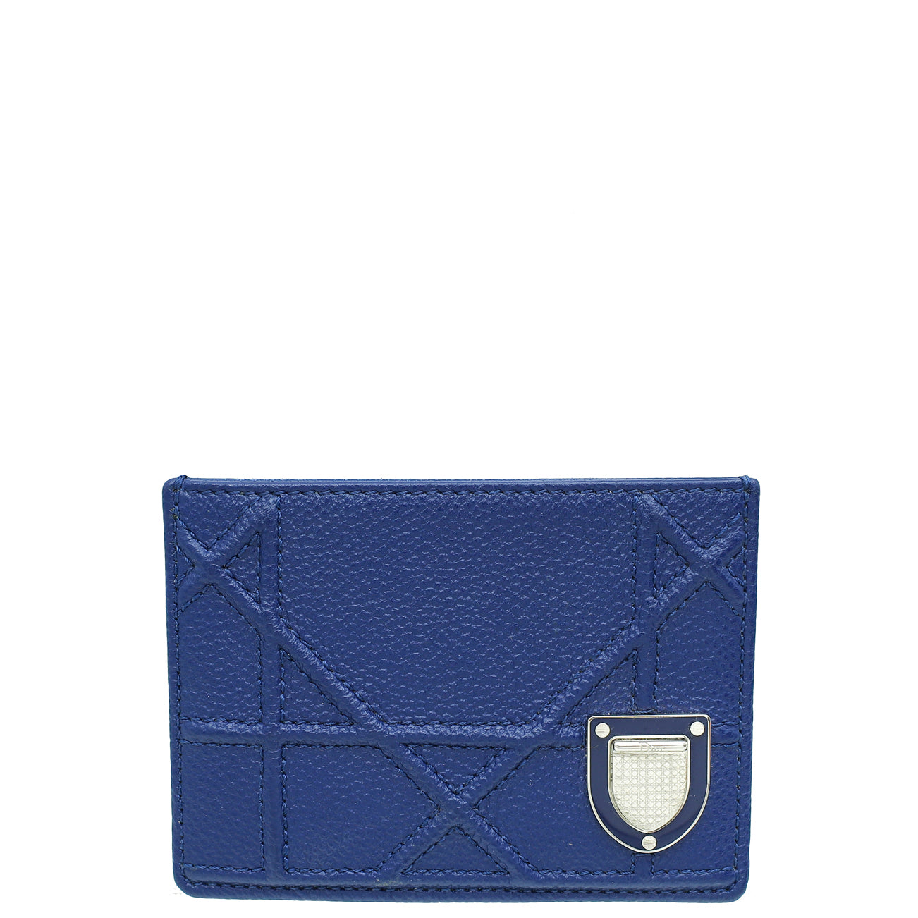 Christian Dior Blue Diorama Card Holder-Christian Dior-THE CLOSET