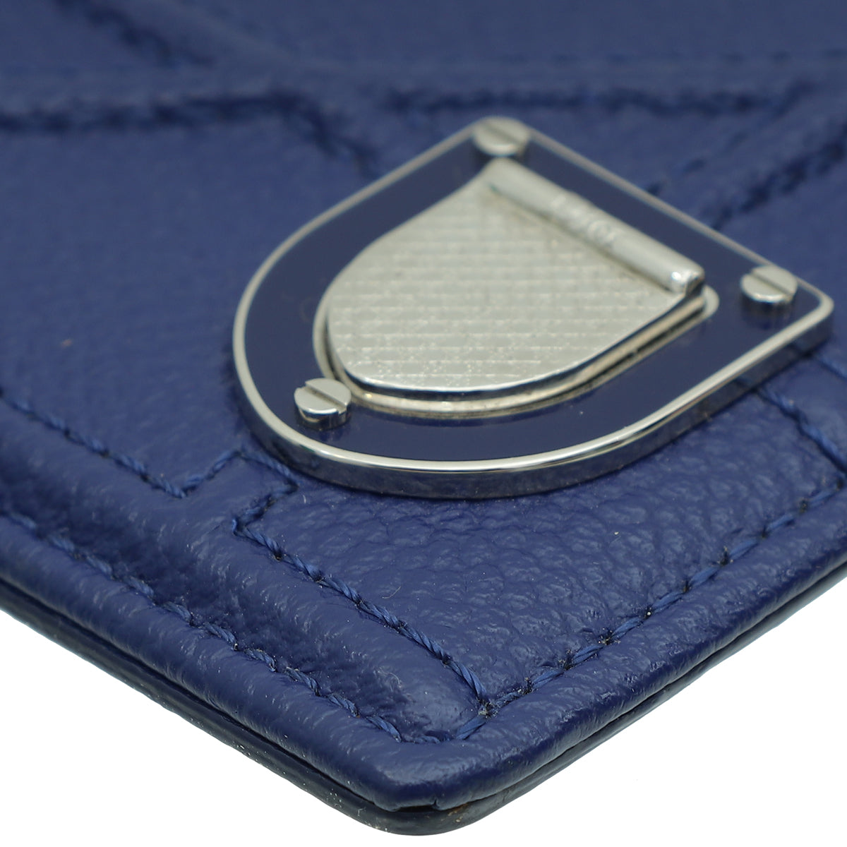 Christian Dior Blue Diorama Card Holder