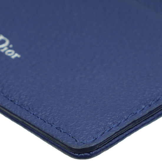 Christian Dior Blue Diorama Card Holder