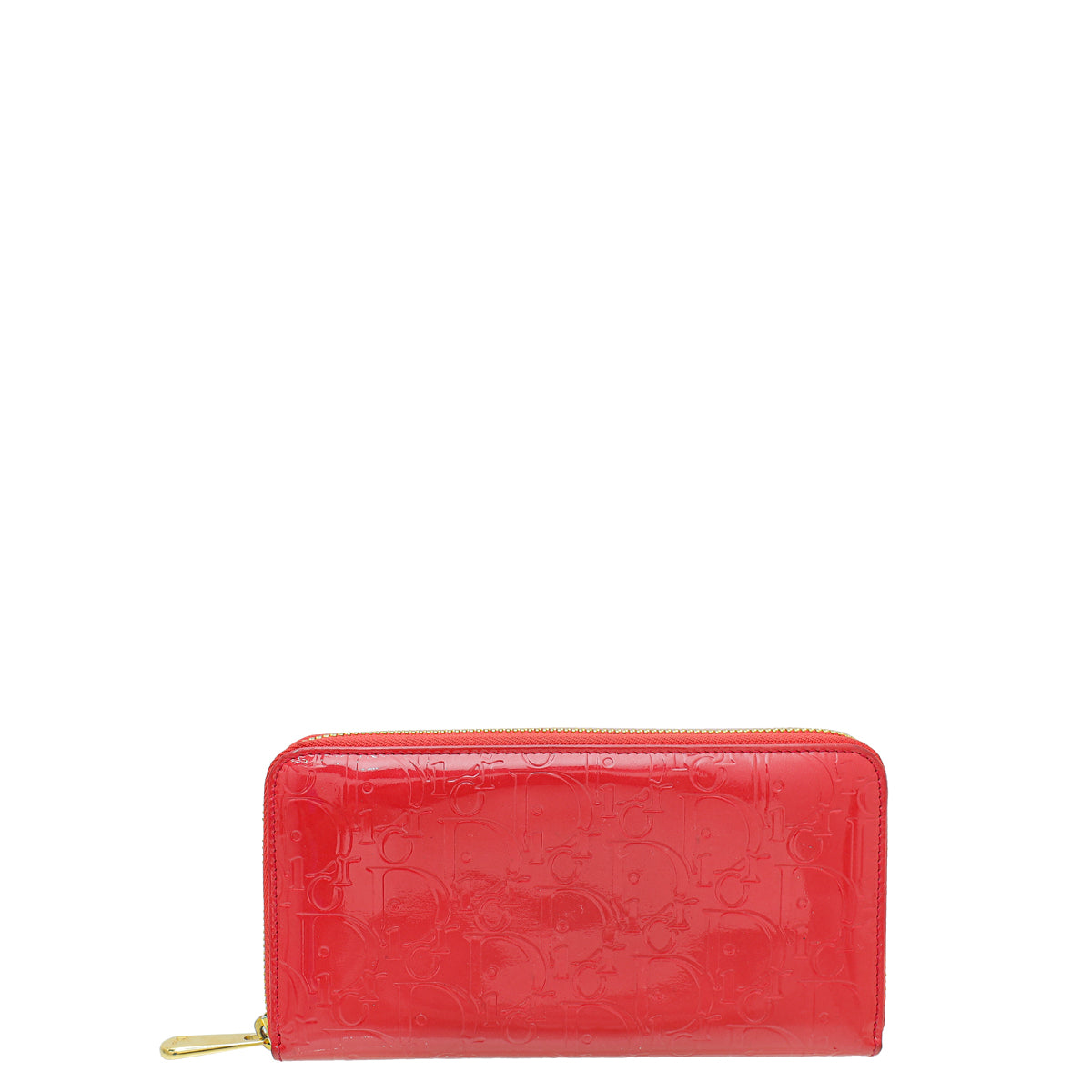 Christian Dior Red Lady dior Zip Around Wallet-Christian Dior-THE CLOSET