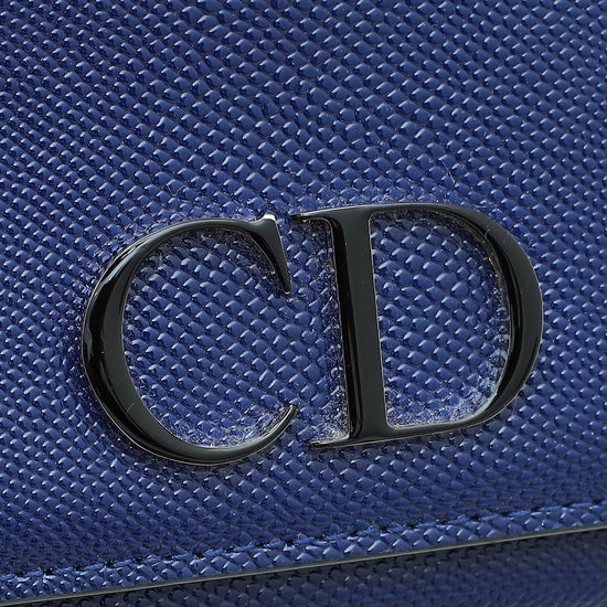 Christian Dior Navy Blue Mania Compact Wallet