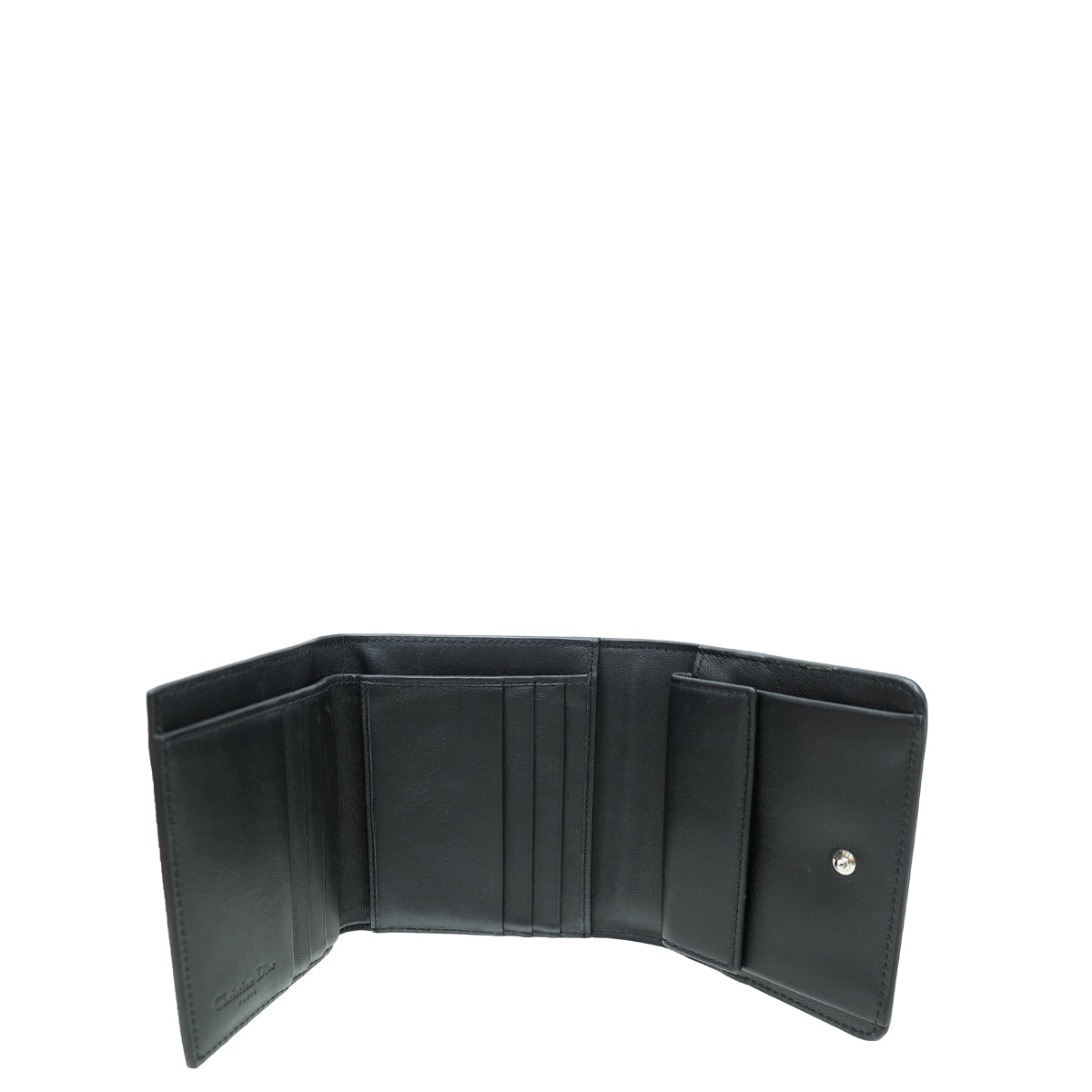 Christian Dior Navy Blue Mania Compact Wallet