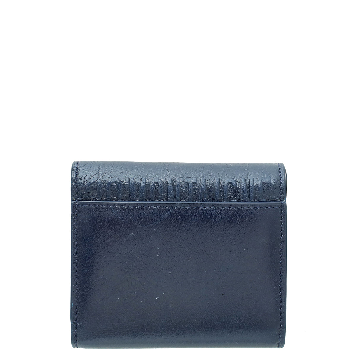 Christian Dior Navy Blue 30 Montaigne Lotus Wallet