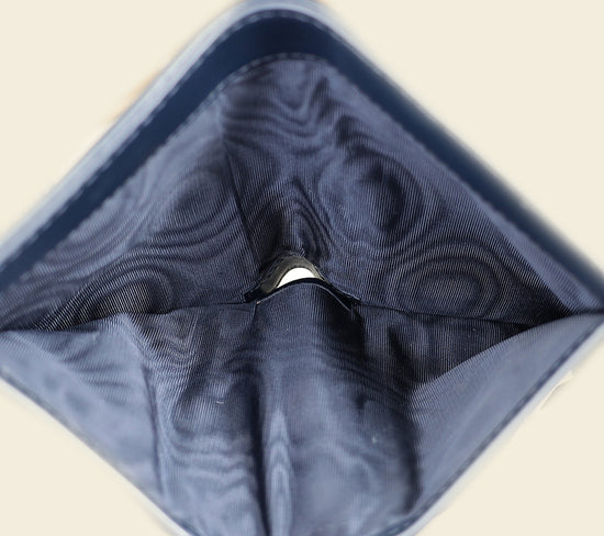 Christian Dior Blue Toile de Jouy Reverse 30 Montaigne Dahlia Wallet