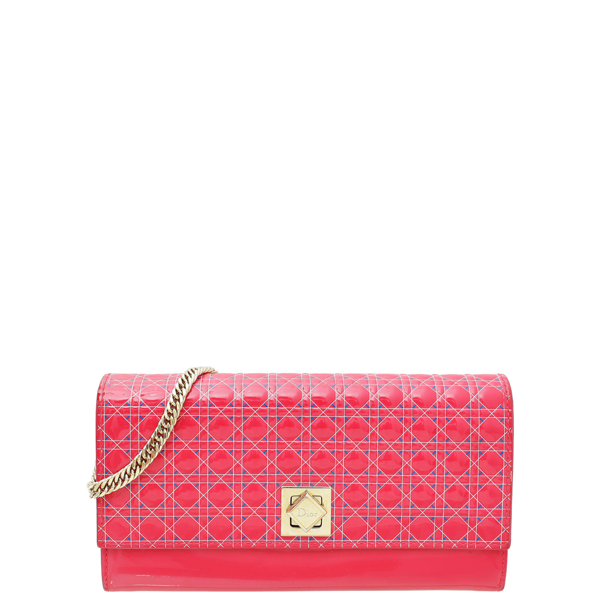 Christian Dior Pink Cannage Turn Me Dior Croisiere Wallet On Chain-Christian Dior-THE CLOSET