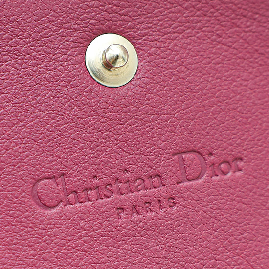 Christian Dior Dark Mauve Lady Dior Chain Wallet