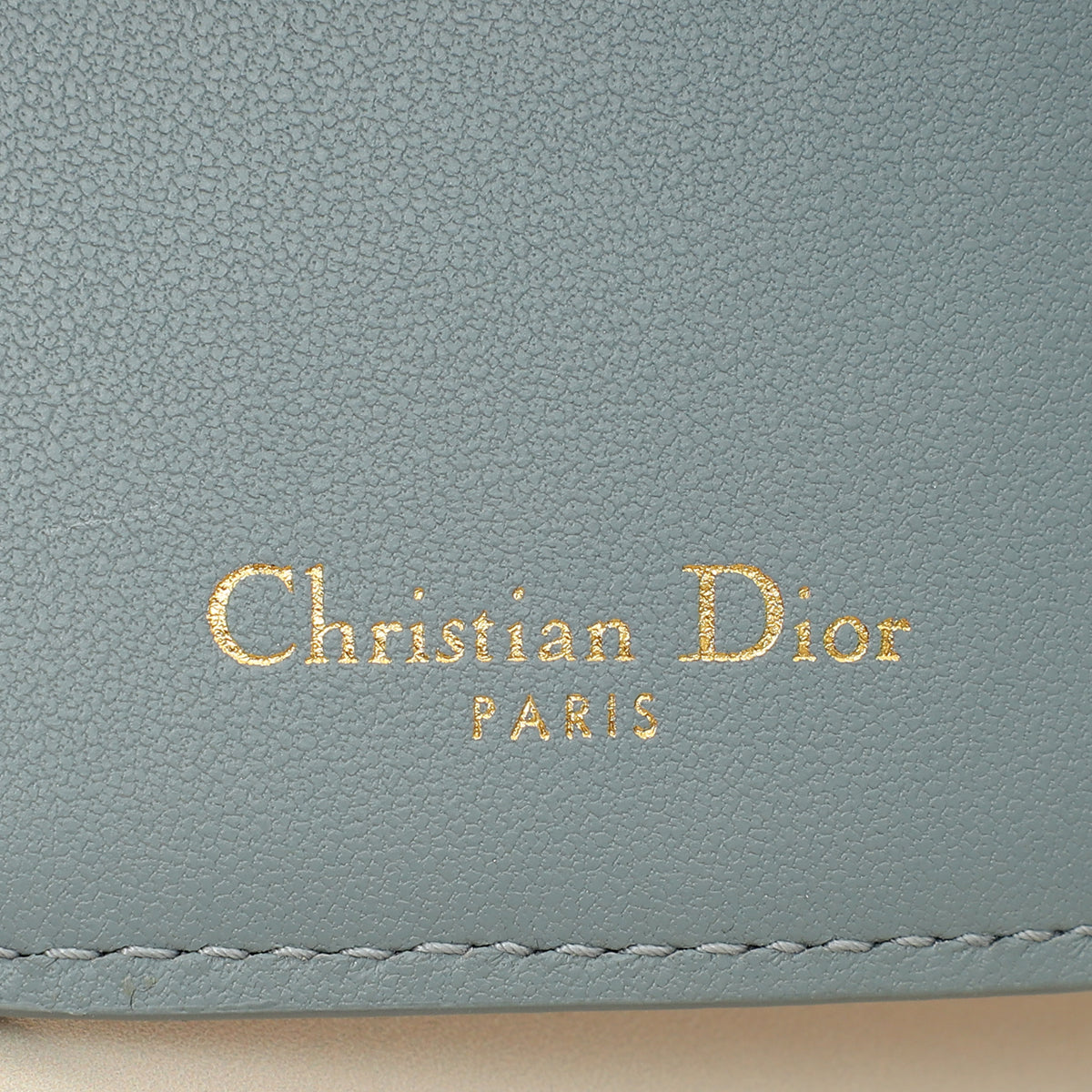 Christian Dior Cloud Blue Caro Scarlet Wallet-Christian Dior-THE CLOSET