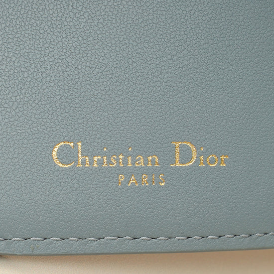 Christian Dior Cloud Blue Caro Scarlet Wallet-Christian Dior-THE CLOSET