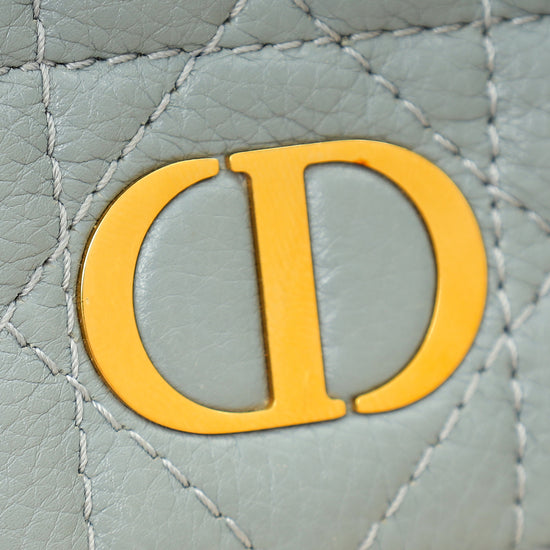 Christian Dior Cloud Blue Caro Scarlet Wallet-Christian Dior-THE CLOSET