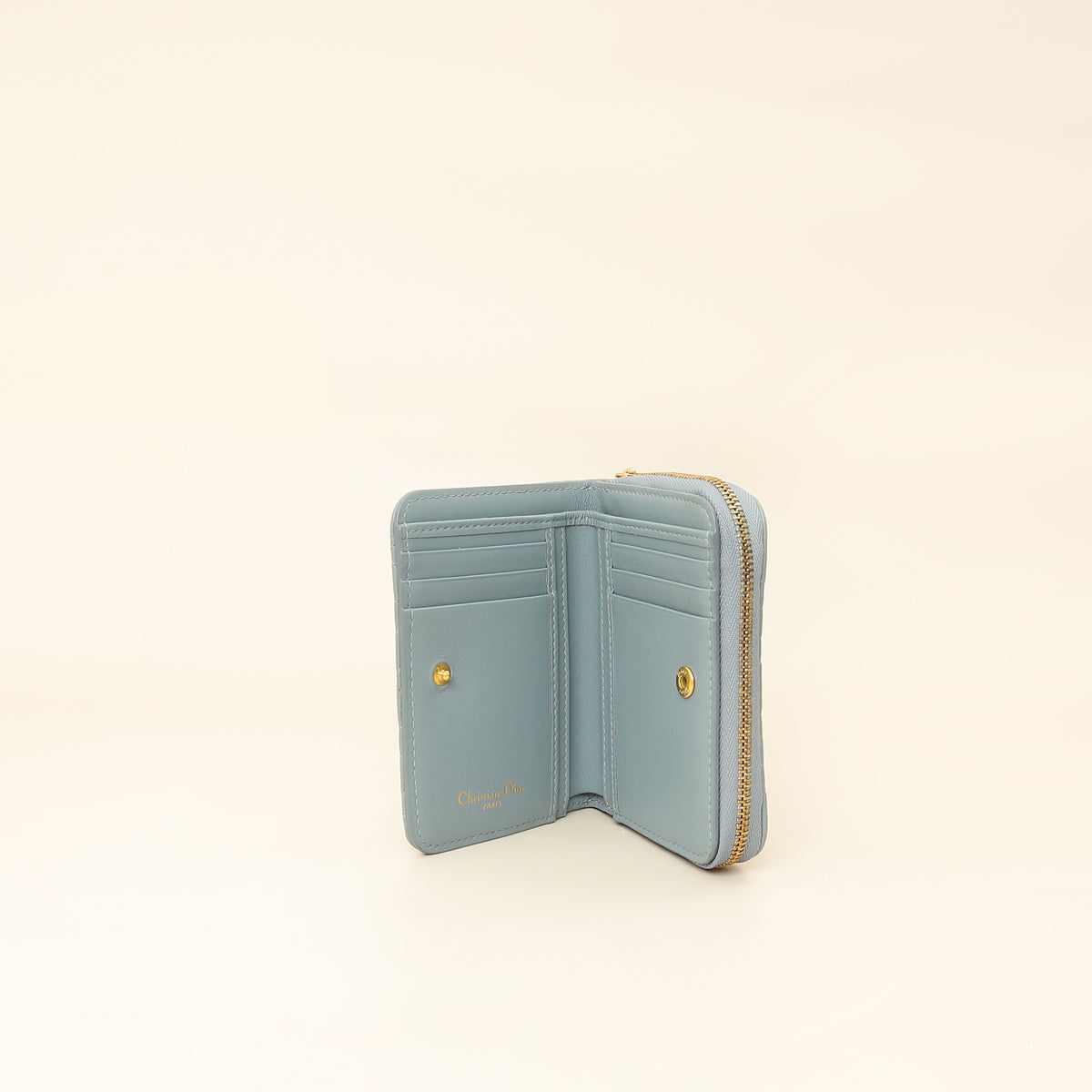 Christian Dior Cloud Blue Caro Scarlet Wallet-Christian Dior-THE CLOSET
