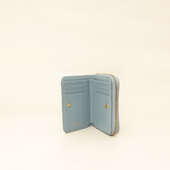 Christian Dior Cloud Blue Caro Scarlet Wallet-Christian Dior-THE CLOSET