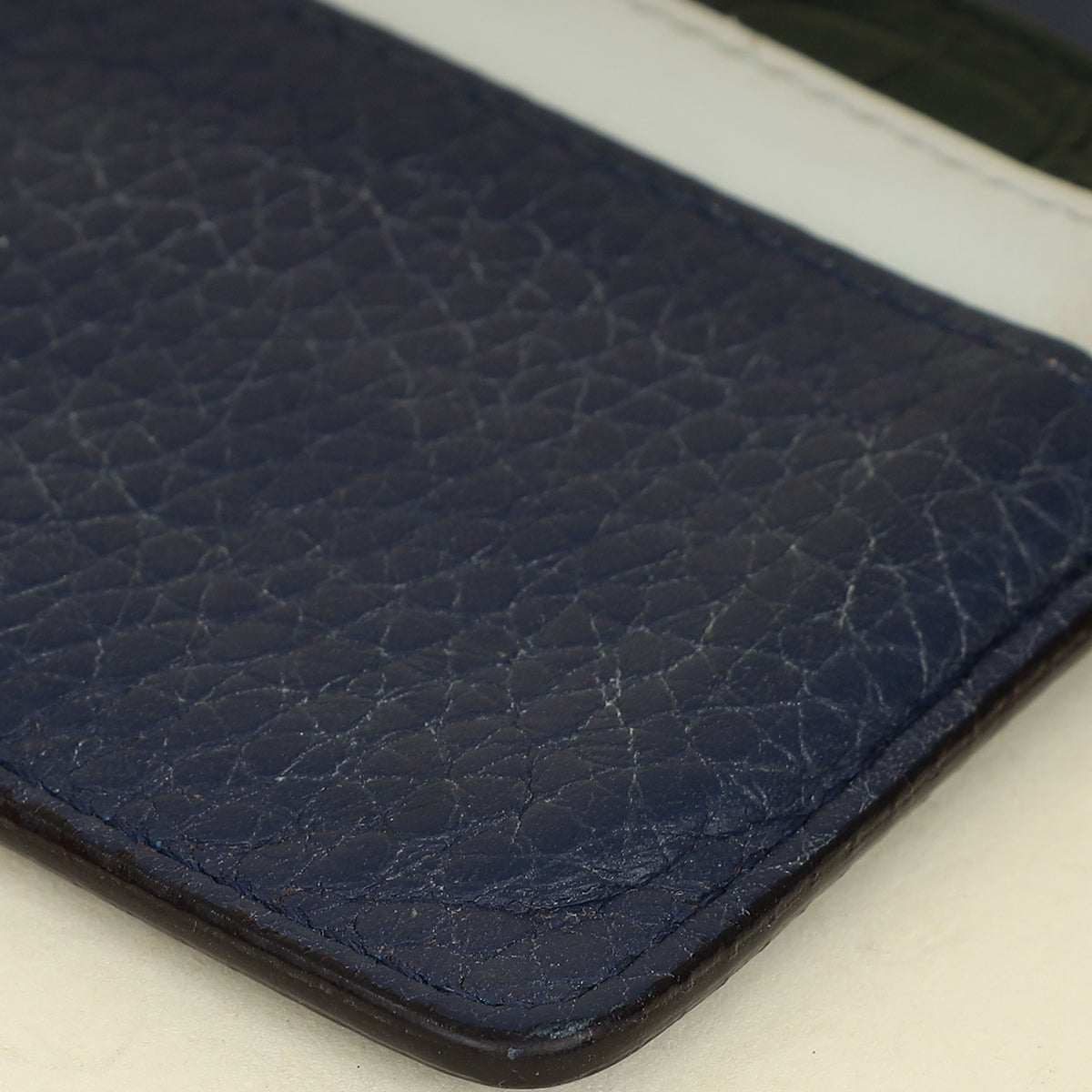 Christian Dior Navy Blue Lady Dior Card Holder