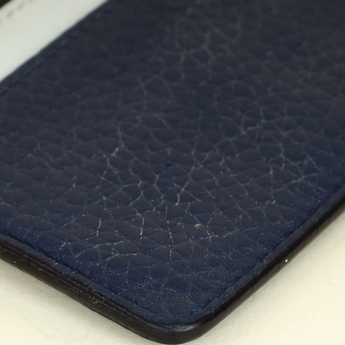 Christian Dior Navy Blue Lady Dior Card Holder