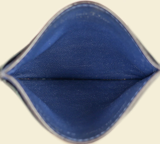 Christian Dior Navy Blue Lady Dior Card Holder