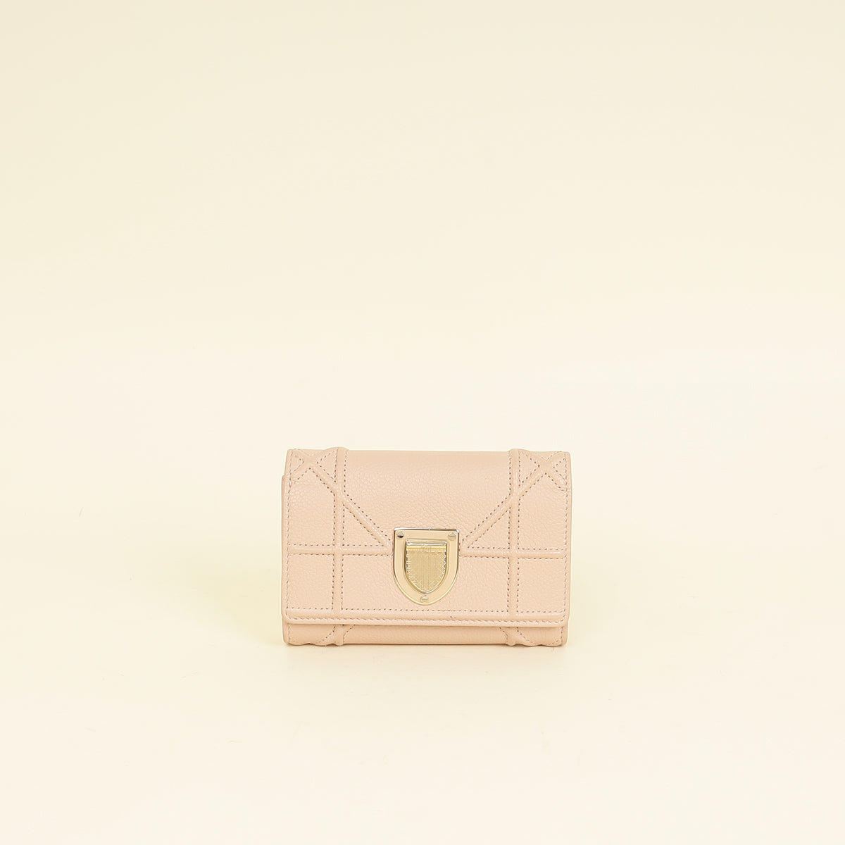 Christian Dior Beige Diorama Trifold Wallet-Christian Dior-THE CLOSET