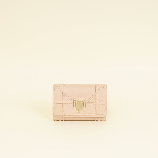 Christian Dior Beige Diorama Trifold Wallet-Christian Dior-THE CLOSET