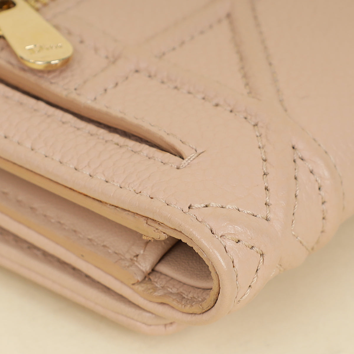 Christian Dior Beige Diorama Trifold Wallet-Christian Dior-THE CLOSET