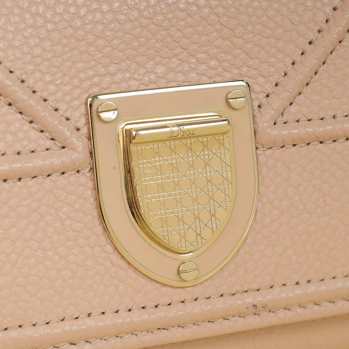 Christian Dior Beige Diorama Trifold Wallet-Christian Dior-THE CLOSET