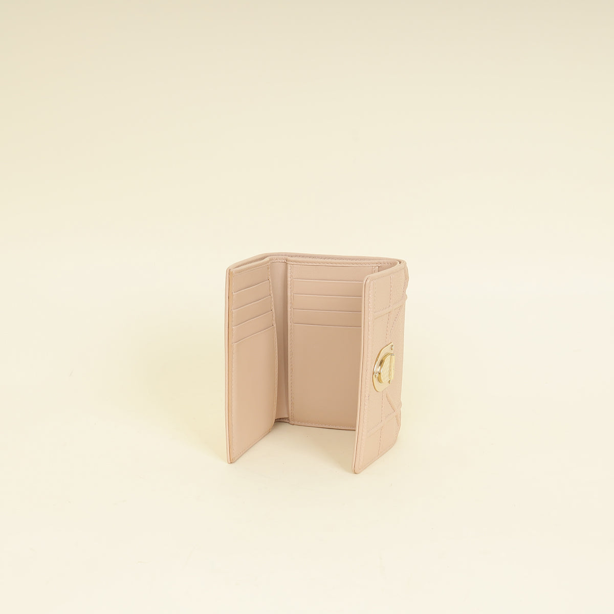 Christian Dior Beige Diorama Trifold Wallet-Christian Dior-THE CLOSET