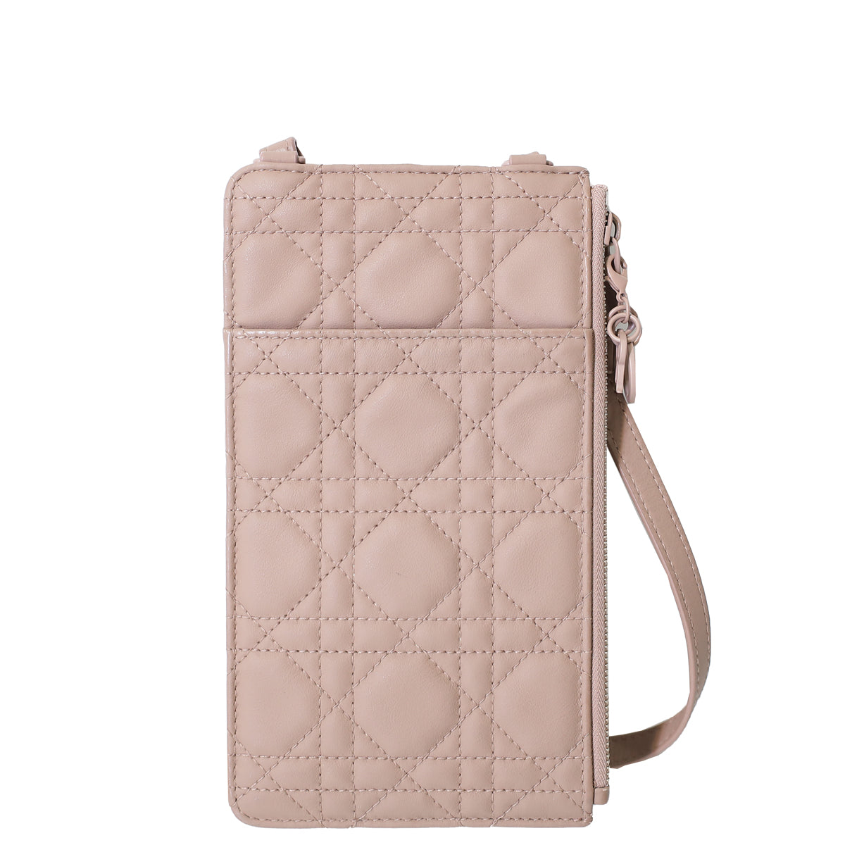 Christian Dior Blush Lady Dior Slim Long Wallet With Strap – THE