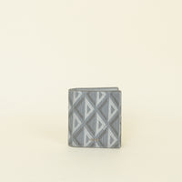 Christian Dior Gray CD Diamond Card Wallet