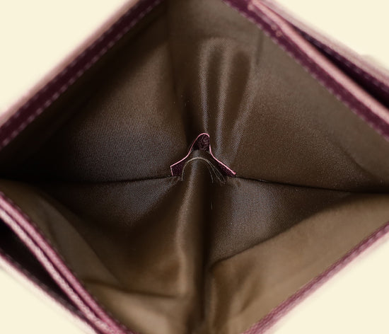 Christian Dior Dark Violet CD Leather Wallet-Christian Dior-THE CLOSET