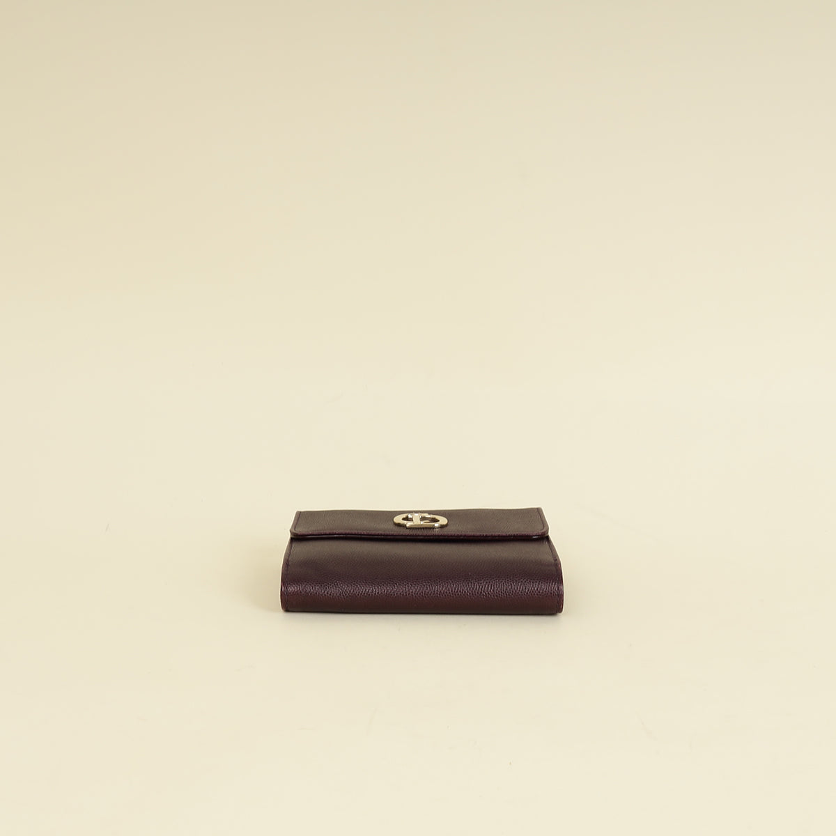 Christian Dior Dark Violet CD Leather Wallet-Christian Dior-THE CLOSET