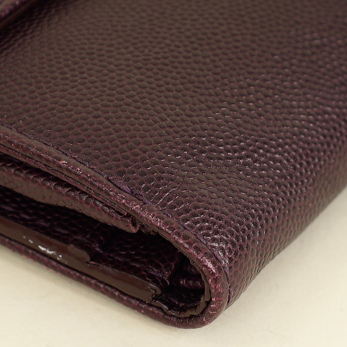 Christian Dior Dark Violet CD Leather Wallet-Christian Dior-THE CLOSET