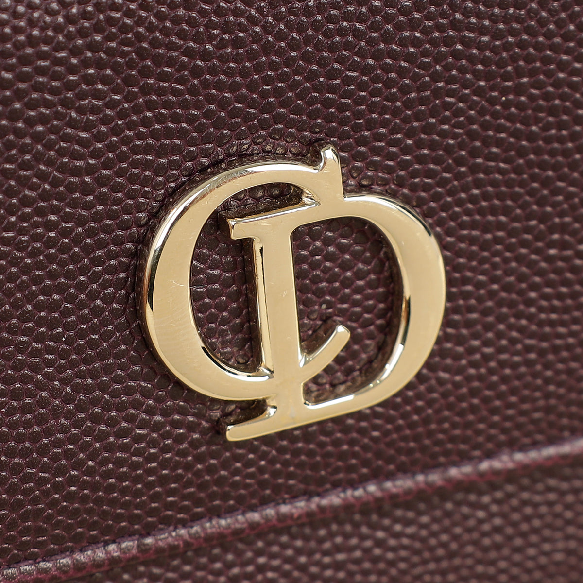 Christian Dior Dark Violet CD Leather Wallet-Christian Dior-THE CLOSET