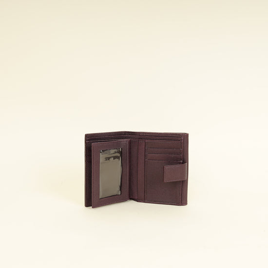 Christian Dior Dark Violet CD Leather Wallet-Christian Dior-THE CLOSET