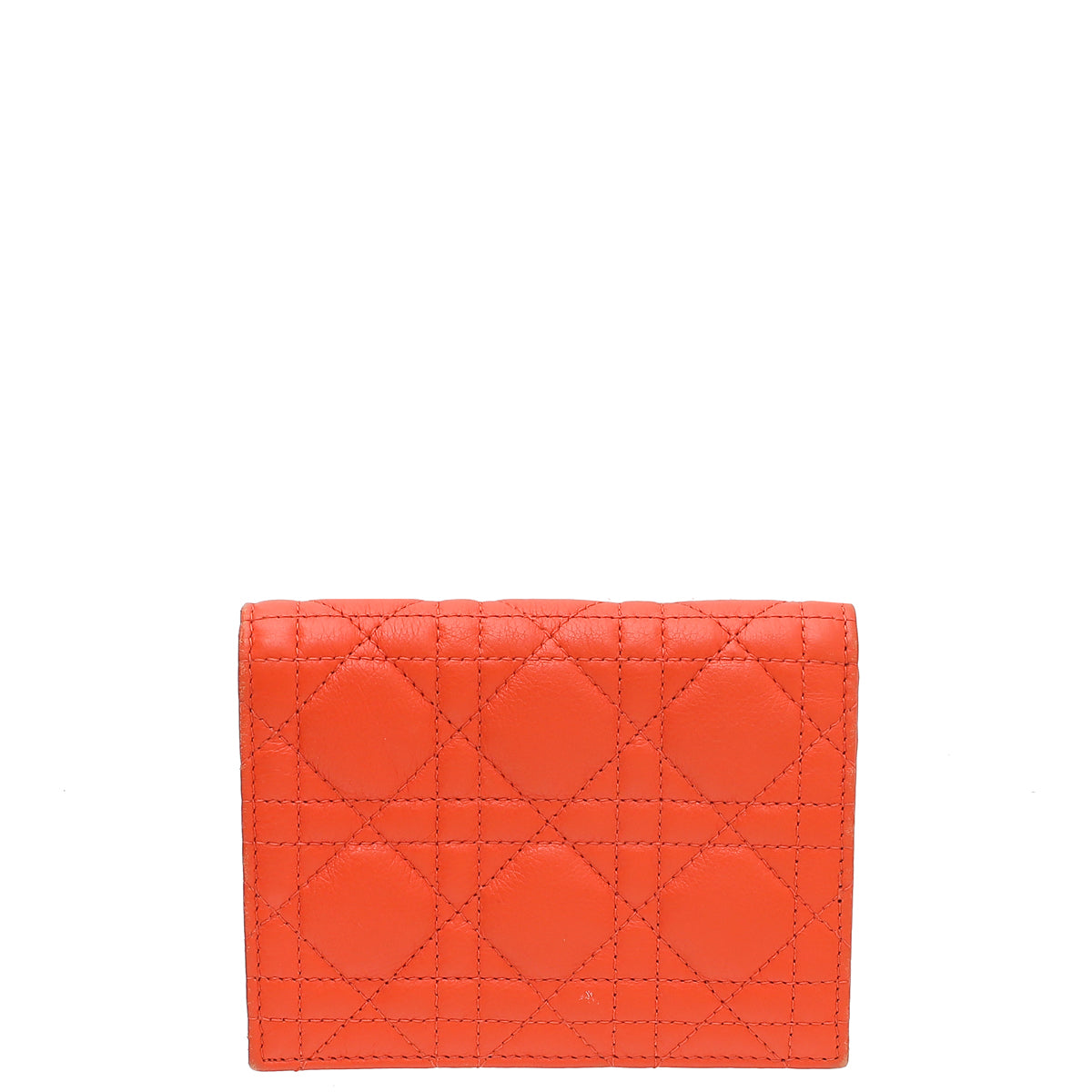 Christian Dior Orange Caro Bifold Wallet-Christian Dior-THE CLOSET