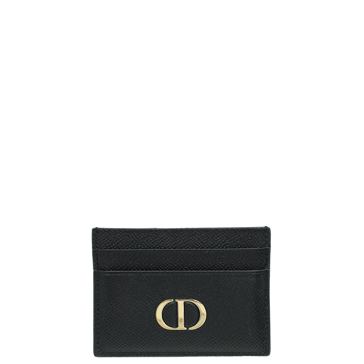 Christian Dior Black 30 Montaigne Card Holder-Christian Dior-THE CLOSET