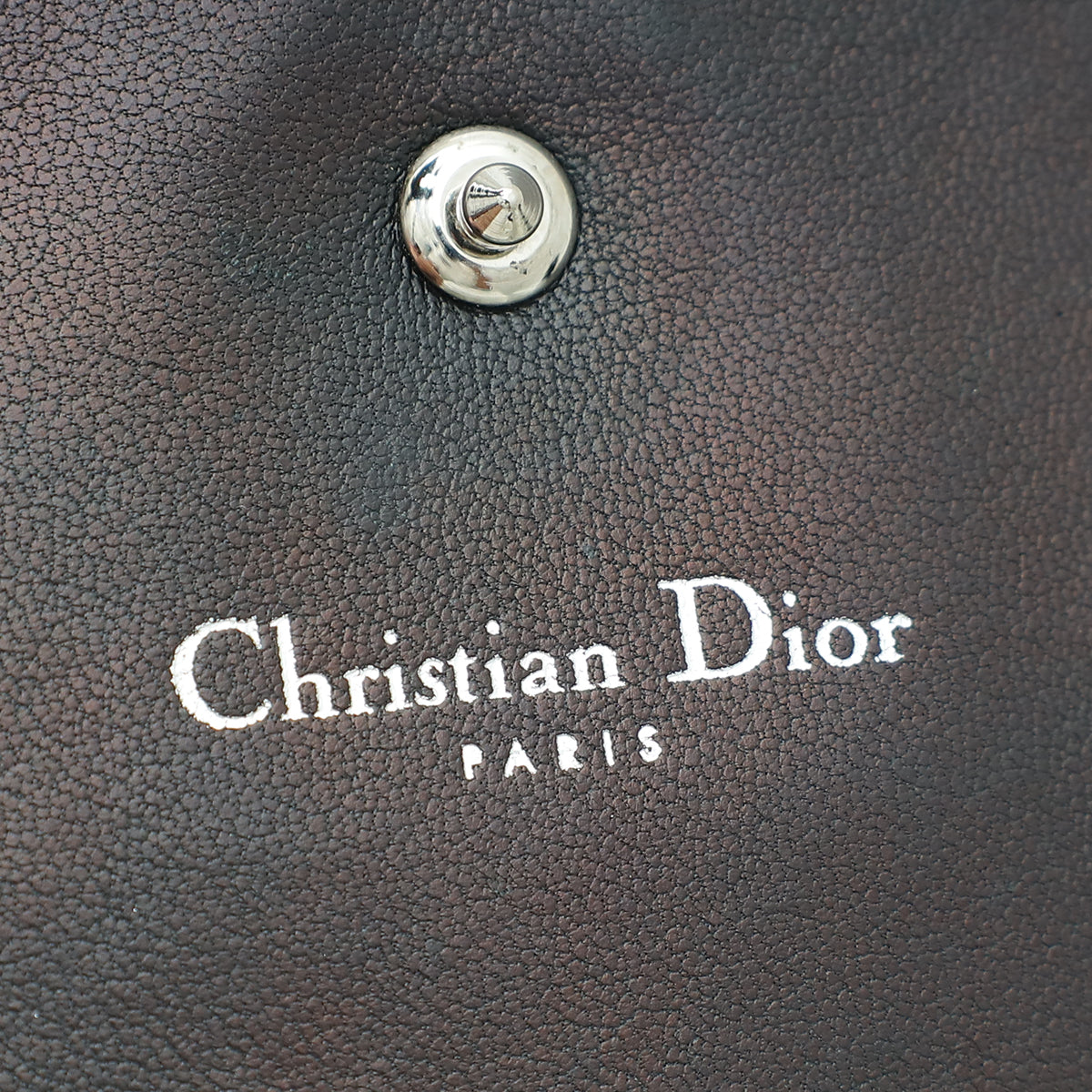 Christian Dior Black Diorama Wallet on Chain