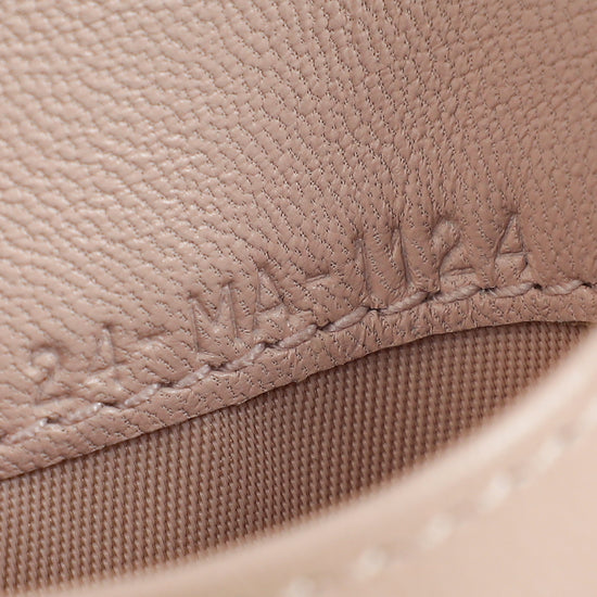 Christian Dior Light Pink Cannage Lady Dior French Wallet