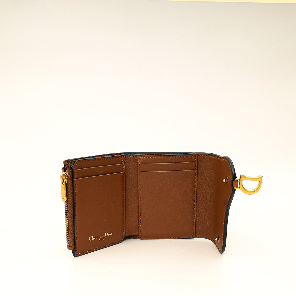 Christian Dior Brown Saddle Lotus Wallet – THE CLOSET