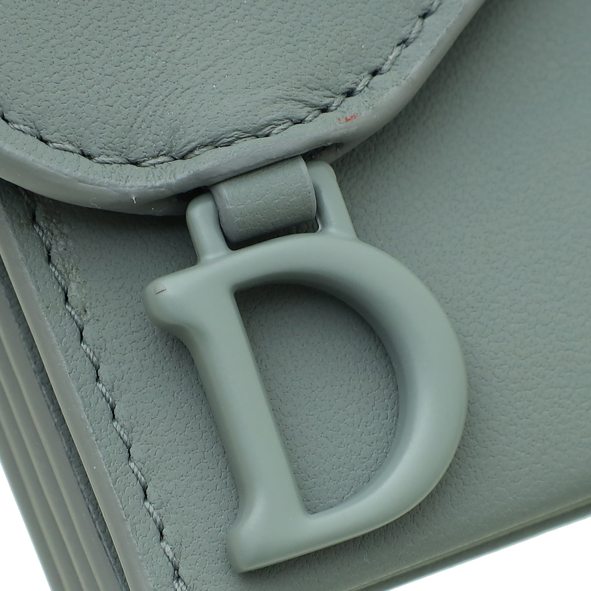 Christian Dior Grey Saddle Matte 5 Gusset Card Holder