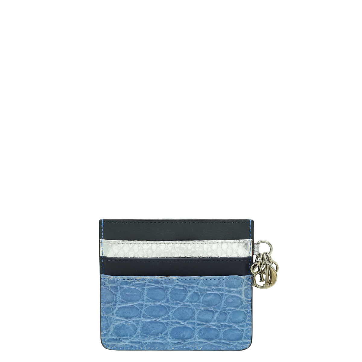 Christian Dior Multicolor Crocodile Python Embossed Lady Dior Card Holder-Christian Dior-THE CLOSET