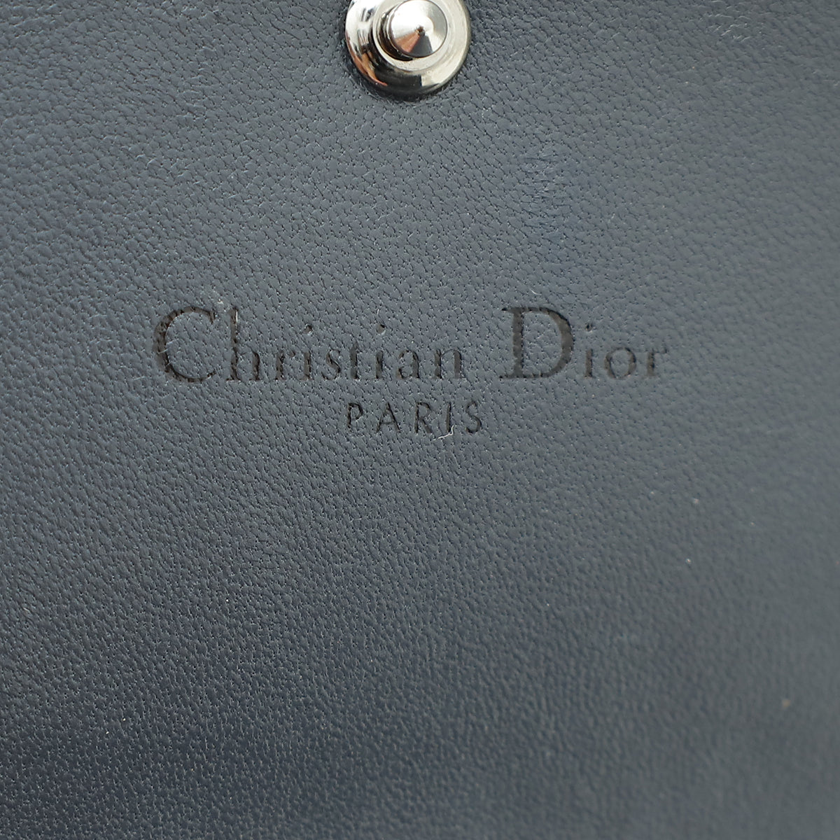 Christian Dior Onyx Black Micro Cannage Diorama Elancee Wallet