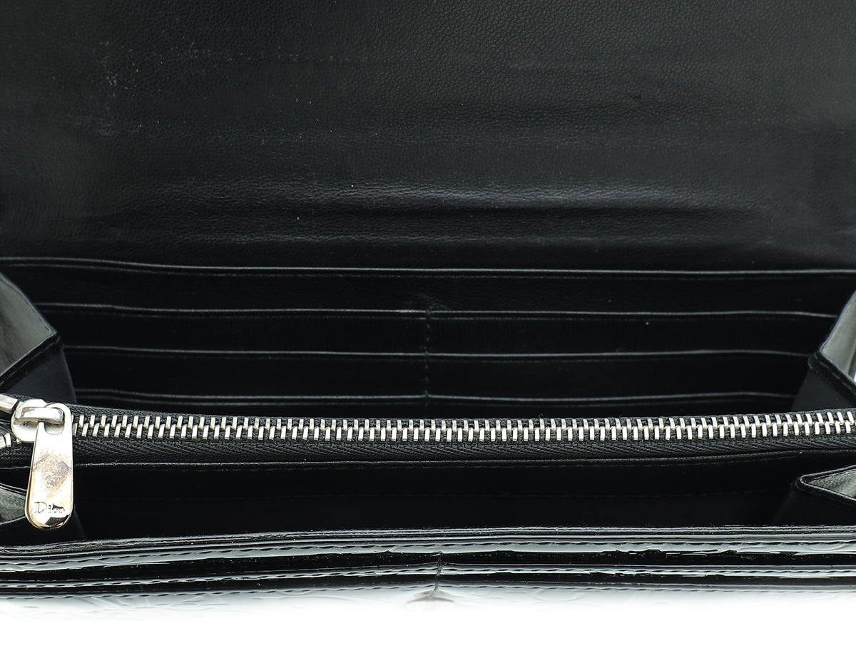 Christian Dior Black Continental Wallet