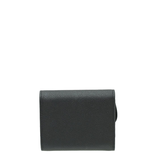 Christian Dior Black Saddle Lotus Wallet